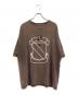 RE: Number (N)ine（リナンバーナイン）の古着「EMBLEM CLASH PIGMENT BIO TEE」｜ブラウン