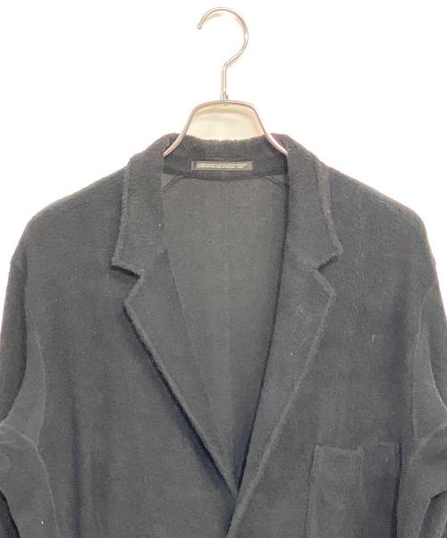 Yohji Yamamoto COSTUME D'HOMME（ヨウジヤマモトコスチュームドオム）Yohji Yamamoto COSTUME D'HOMME (ヨウジヤマモトコスチュームドオム) パイル地 ロングコート ブラック サイズ:SIZE 4 (L)の古着・服飾アイテム