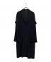 Yohji Yamamoto COSTUME D'HOMME（ヨウジヤマモトコスチュームドオム）の古着「パイル地 ロングコート」｜ブラック