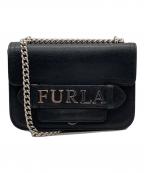 FURLAフルラ）の古着「チェーンショルダーバッグ」｜ブラック