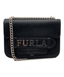 FURLA（フルラ）の古着「チェーンショルダーバッグ」｜ブラック