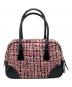 PRADA (プラダ) ミニボストンバッグ ピンク×ブラック：60000円