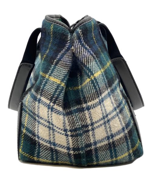 BALENCIAGA（バレンシアガ）BALENCIAGA (バレンシアガ) ショルダーバッグ グリーン×ネイビーの古着・服飾アイテム