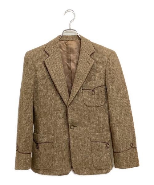 RALPH LAUREN（ラルフローレン）RALPH LAUREN (ラルフローレン) Harris Tweed (ハリスツイード) 70-80s ツイードジャケット ブラウン サイズ:SIZE 9 (M)の古着・服飾アイテム