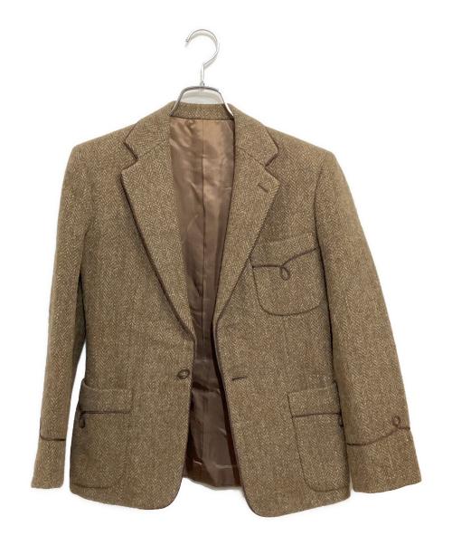 RALPH LAUREN（ラルフローレン）RALPH LAUREN (ラルフローレン) Harris Tweed (ハリスツイード) 70-80s ツイードジャケット ブラウン サイズ:SIZE 9 (M)の古着・服飾アイテム