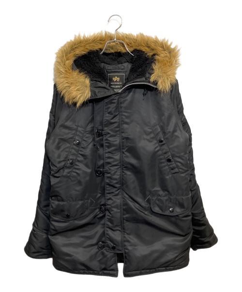 ALPHA INDUSTRIES（アルファインダストリーズ）ALPHA INDUSTRIES (アルファインダストリーズ) N-3B フライトジャケット ブラック サイズ:SIZE Mの古着・服飾アイテム