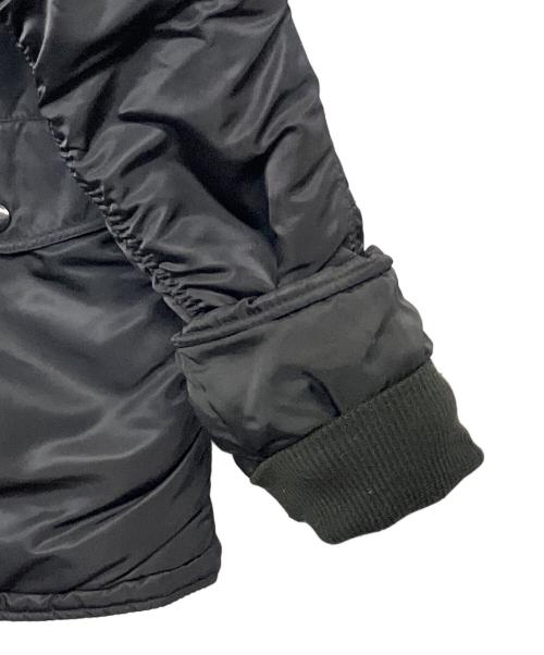 ALPHA INDUSTRIES（アルファインダストリーズ）ALPHA INDUSTRIES (アルファインダストリーズ) N-3B フライトジャケット ブラック サイズ:SIZE Mの古着・服飾アイテム