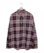 SUPREMEシュプリーム）の古着「Plaid Flannel Shirt」｜グレー×ブラック