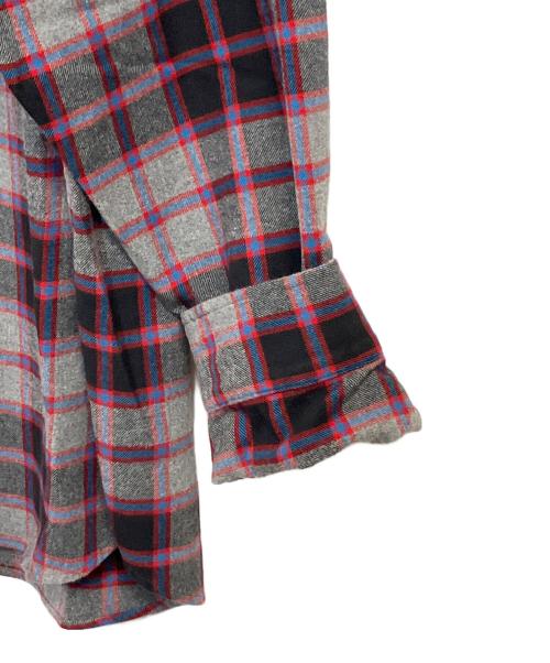 SUPREME（シュプリーム）SUPREME (シュプリーム) Plaid Flannel Shirt グレー×ブラック サイズ:SIZE Lの古着・服飾アイテム