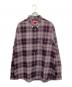 SUPREME（シュプリーム）の古着「Plaid Flannel Shirt」｜グレー×ブラック