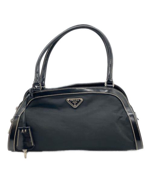 PRADA（プラダ）PRADA (プラダ) ナイロンハンドバッグ ブラックの古着・服飾アイテム