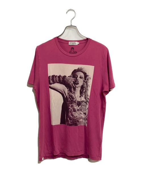 courtney love（コートニーラブ）courtney love (コートニーラブ) Hysteric Glamour (ヒステリックグラマー) LOVE ROSE pt T-SH ピンク サイズ:SIZE Lの古着・服飾アイテム
