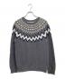 Black On TETE HOMME（ブラック オン テットオム）の古着「ノルディック柄セーター」｜グレー