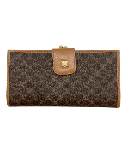 CELINE（セリーヌ）CELINE (セリーヌ) がま口長財布 ブラウンの古着・服飾アイテム