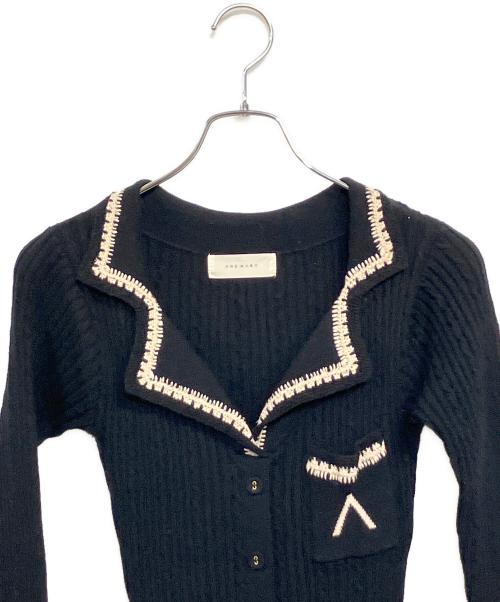 ANDMARY（アンドマリー）ANDMARY (アンドマリー) 24SS Mira Lady Knit Dress ブラック サイズ:SIZE Freeの古着・服飾アイテム