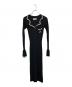 ANDMARY（アンドマリー）の古着「24SS Mira Lady Knit Dress」｜ブラック