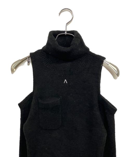 ANDMARY（アンドマリー）ANDMARY (アンドマリー) ニットワンピース ブラック×ホワイト サイズ:SIZE Freeの古着・服飾アイテム