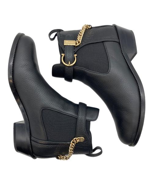 Salvatore Ferragamo（サルヴァトーレ フェラガモ）Salvatore Ferragamo (サルヴァトーレ フェラガモ) サイドゴアブーツ ブラック サイズ:SIZE 6の古着・服飾アイテム