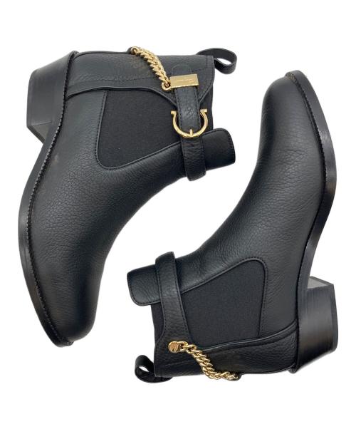 Salvatore Ferragamo（サルヴァトーレ フェラガモ）Salvatore Ferragamo (サルヴァトーレ フェラガモ) サイドゴアブーツ ブラック サイズ:SIZE 6の古着・服飾アイテム