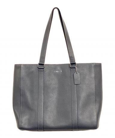 中古・古着通販】COACH (コーチ) ダブルハンドルトートバッグ ネイビー