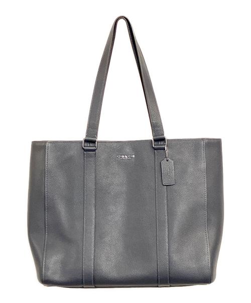 COACH（コーチ）COACH (コーチ) ダブルハンドルトートバッグ ネイビーの古着・服飾アイテム