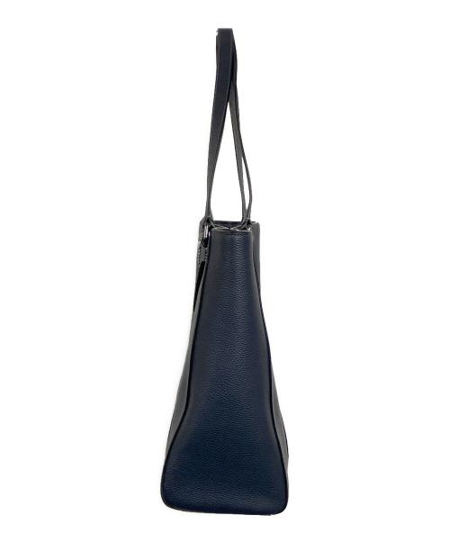 COACH（コーチ）COACH (コーチ) ダブルハンドルトートバッグ ネイビーの古着・服飾アイテム