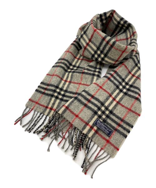 Burberry's（バーバリーズ）Burberry's (バーバリーズ) マフラー グレーの古着・服飾アイテム