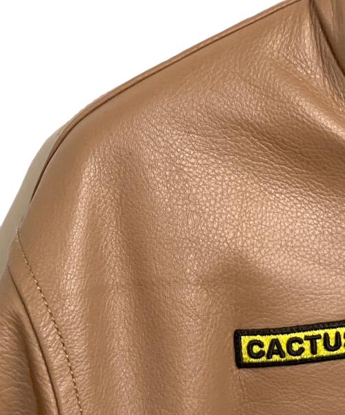 JORDAN（ジョーダン）JORDAN (ジョーダン) Travis Scott (トラヴィススコット) Women's Leather Jackets ブラウン×ブラック サイズ:SIZE XL (JP)の古着・服飾アイテム
