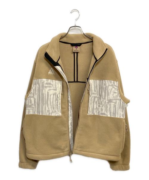 NIKE ACG（ナイキエーシージー）NIKE ACG (ナイキエーシージー) MICROFLEECE JAKETS ベージュ サイズ:SIZE M (US S)の古着・服飾アイテム