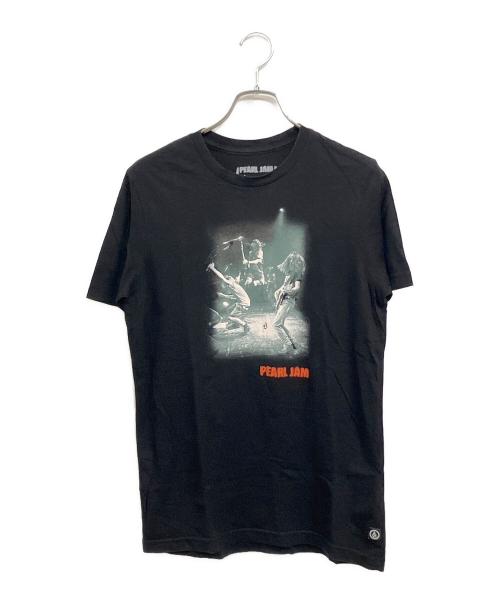 pearl jam（パール・ジャム）pearl jam (パール・ジャム) VOLCOM (ボルコム) バンドTシャツ ブラック サイズ:SIZE M (US S)の古着・服飾アイテム
