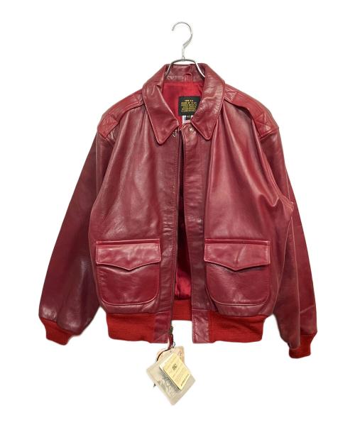 AVIREX（アヴィレックス）AVIREX (アヴィレックス) ヴィンテージA-2 フライトジャケット ワインレッド サイズ:SIZE 40の古着・服飾アイテム