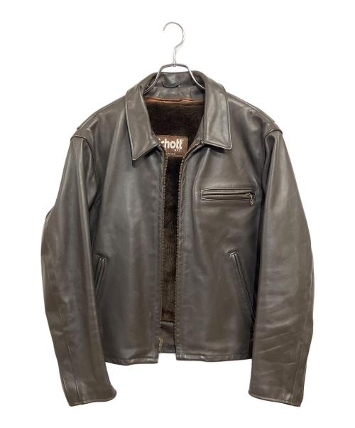 Schott（ショット）Schott (ショット) 80-90s 642シングルライダースジャケット ブラウン サイズ:SIZE 40の古着・服飾アイテム