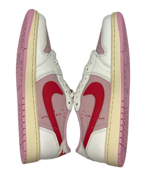 NIKE（ナイキ）NIKE (ナイキ) Travis Scott (トラヴィススコット) Air Jordan 1 Retro Low OG ピンク サイズ:SIZE 27.5cm 未使用品の古着・服飾アイテム