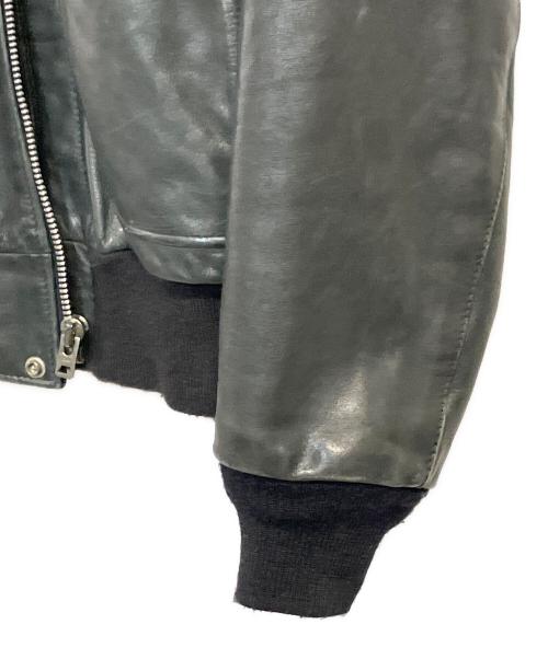 Schott（ショット）Schott (ショット) 184SM A-2 レザーフライトジャケット ブラック サイズ:SIZE 38 (M)の古着・服飾アイテム
