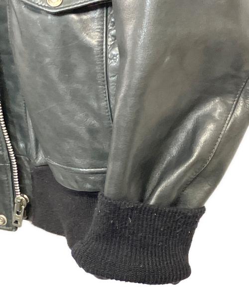 Schott（ショット）Schott (ショット) 184SM A-2 レザーフライトジャケット ブラック サイズ:SIZE 38 (M)の古着・服飾アイテム