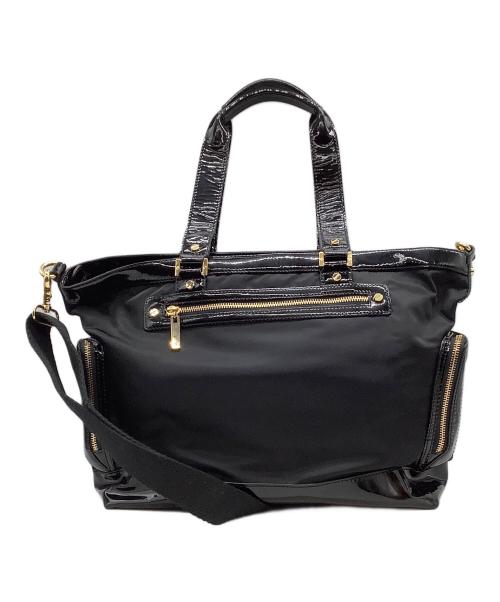 TORY BURCH（トリーバーチ）TORY BURCH (トリーバーチ) 2WAYバッグ ブラックの古着・服飾アイテム