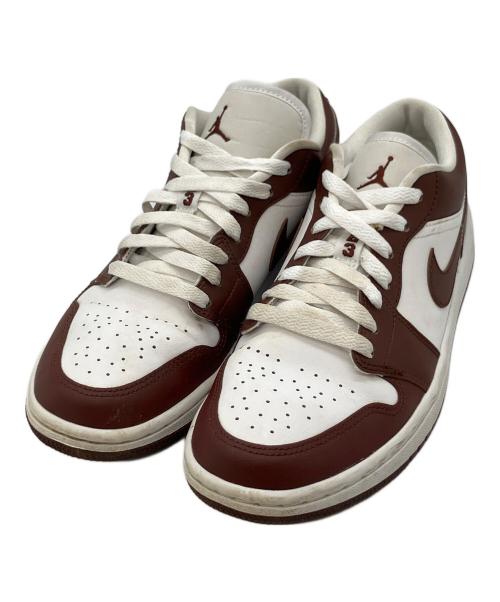 NIKE（ナイキ）NIKE (ナイキ) Women's Air Jordan 1 Low ホワイト×ボルドー サイズ:SIZE 25cmの古着・服飾アイテム