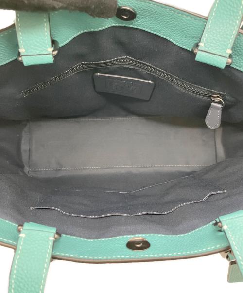 COACH（コーチ）COACH (コーチ) ハドソン ダブル ハンドル トート ターコイズの古着・服飾アイテム