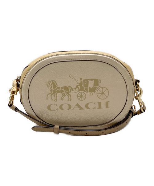 COACH（コーチ）COACH (コーチ) ショルダーバッグ ベージュ×ホワイトの古着・服飾アイテム
