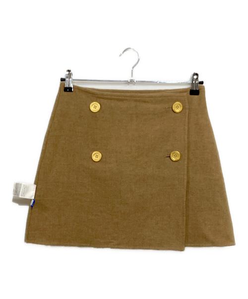 BLUE LABEL CRESTBRIDGE（ブルーレーベルクレストブリッジ）BLUE LABEL CRESTBRIDGE (ブルーレーベルクレストブリッジ) リバーシブル ラップスカート ベージュ サイズ:SIZE 38 (M)の古着・服飾アイテム