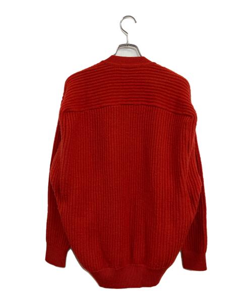 ISSEY MIYAKE MEN（イッセイミヤケメン）ISSEY MIYAKE MEN (イッセイミヤケメン) 厚手カーディガン レッド サイズ:SIZE Freeの古着・服飾アイテム