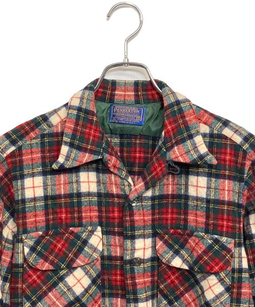 PENDLETON（ペンドルトン）PENDLETON (ペンドルトン) 長袖シャツ レッド×グリーン サイズ:SIZE US Mの古着・服飾アイテム