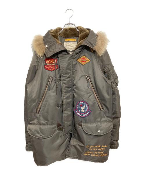 AVIREX（アヴィレックス）AVIREX (アヴィレックス) N-3B グレー サイズ:SIZE Lの古着・服飾アイテム
