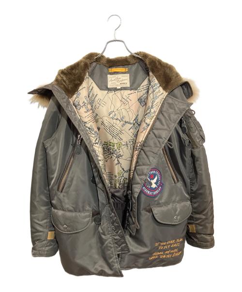 AVIREX（アヴィレックス）AVIREX (アヴィレックス) N-3B グレー サイズ:SIZE Lの古着・服飾アイテム
