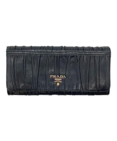 PRADA（プラダ）PRADA (プラダ) 長財布 ブラックの古着・服飾アイテム