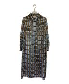 MACKINTOSH LONDONマッキントッシュ ロンドン）の古着「長袖ワンピース」｜ブルー