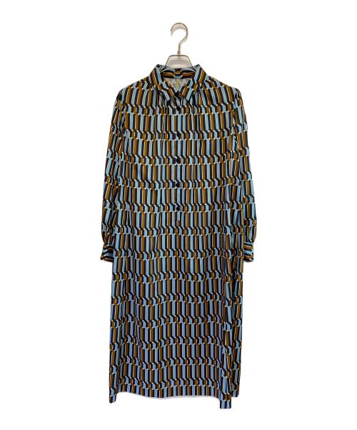 MACKINTOSH LONDON（マッキントッシュ ロンドン）MACKINTOSH LONDON (マッキントッシュ ロンドン) 長袖ワンピース ブルー サイズ:SIZE 40 (11号 M) 未使用品の古着・服飾アイテム