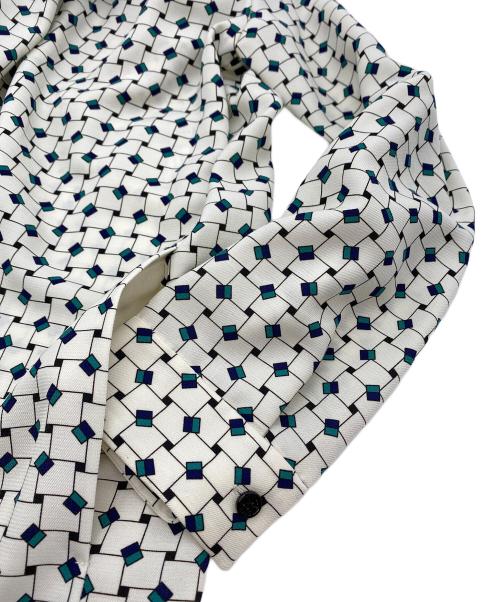 MACKINTOSH LONDON（マッキントッシュ ロンドン）MACKINTOSH LONDON (マッキントッシュ ロンドン) 長袖ワンピース ホワイト×グリーン サイズ:SIZE 38 (9号 M) 未使用品の古着・服飾アイテム