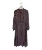 AMACAアマカ）の古着「長袖ワンピース」｜ブラックネイビー