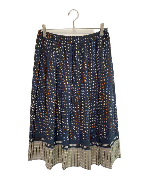 NEWYORKER（ニューヨーカー）NEWYORKER (ニューヨーカー) 24AW イルミネーションプリント ブラウス+スカート ネイビー サイズ:SIZE 11R 未使用品の古着・服飾アイテム